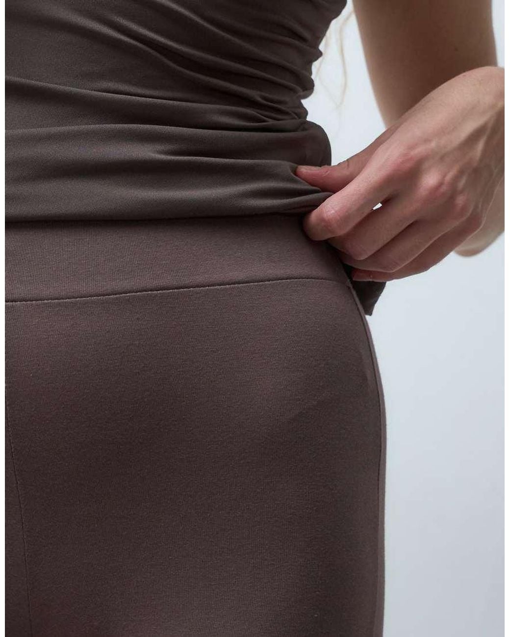 New Look Brown Kickflare Legging
