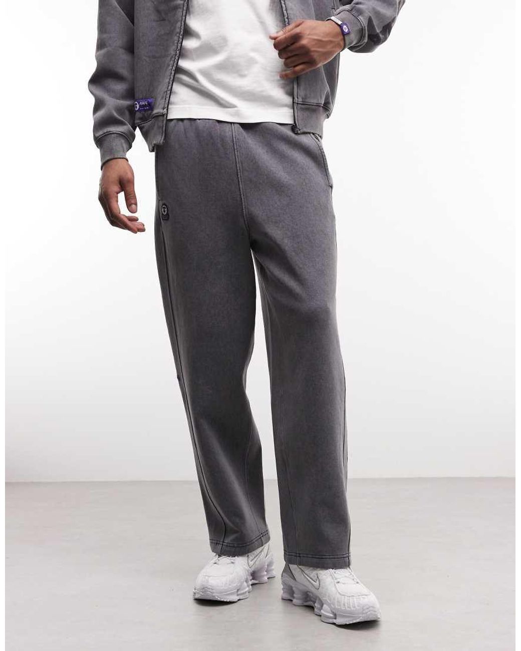 Aape By A Bathing Ape White Aape By A Bathing Ape Wide Leg Trackies for men
