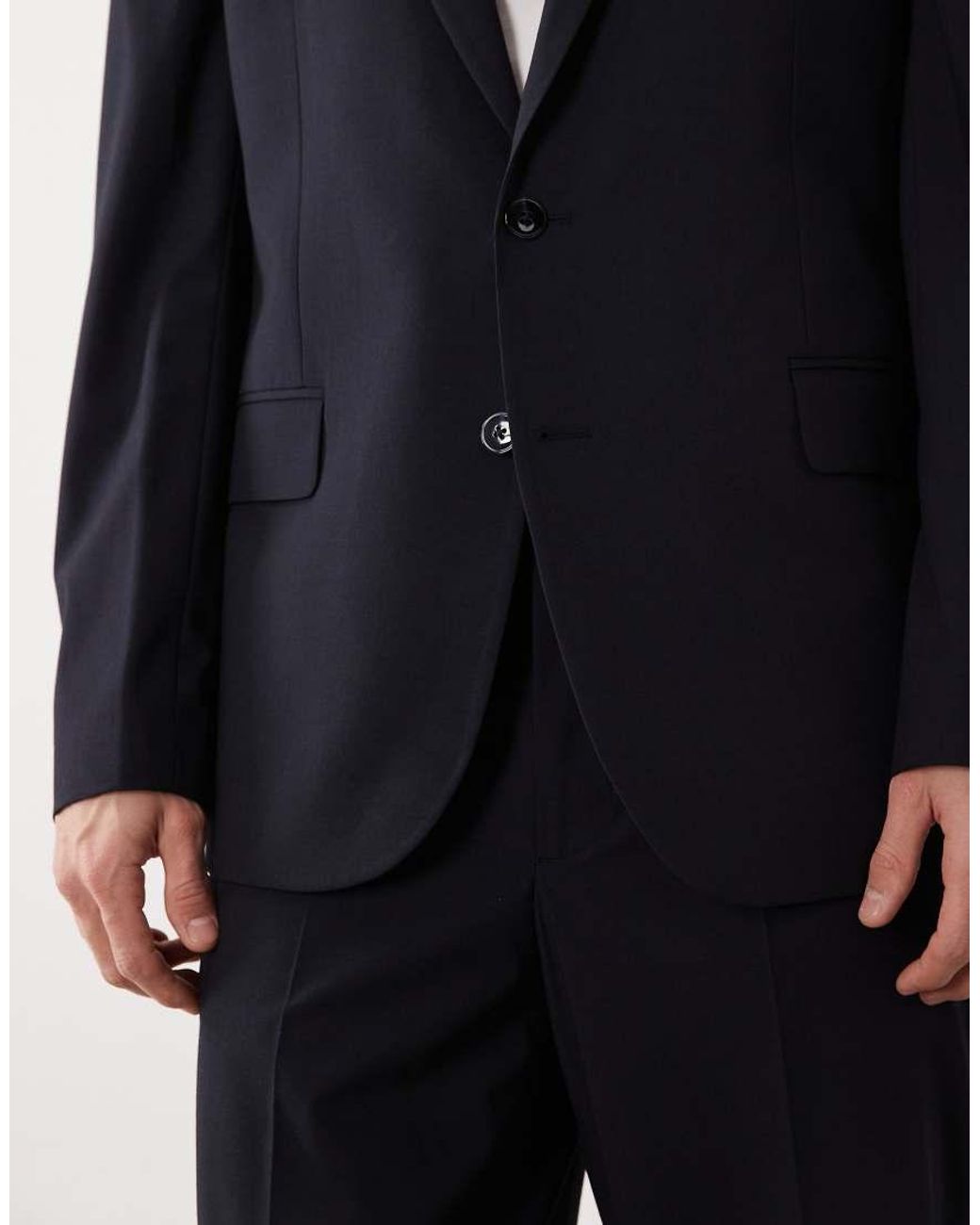 Mango Blue London Regular Fit Suit Blazer Co-ord for men