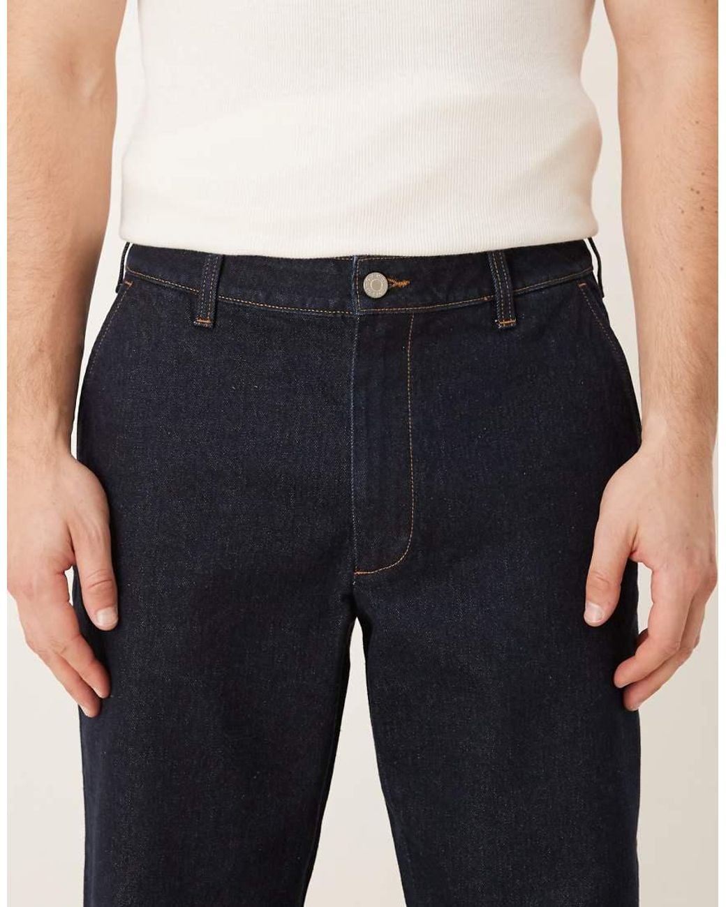 ASOS Natural Straight Jeans for men