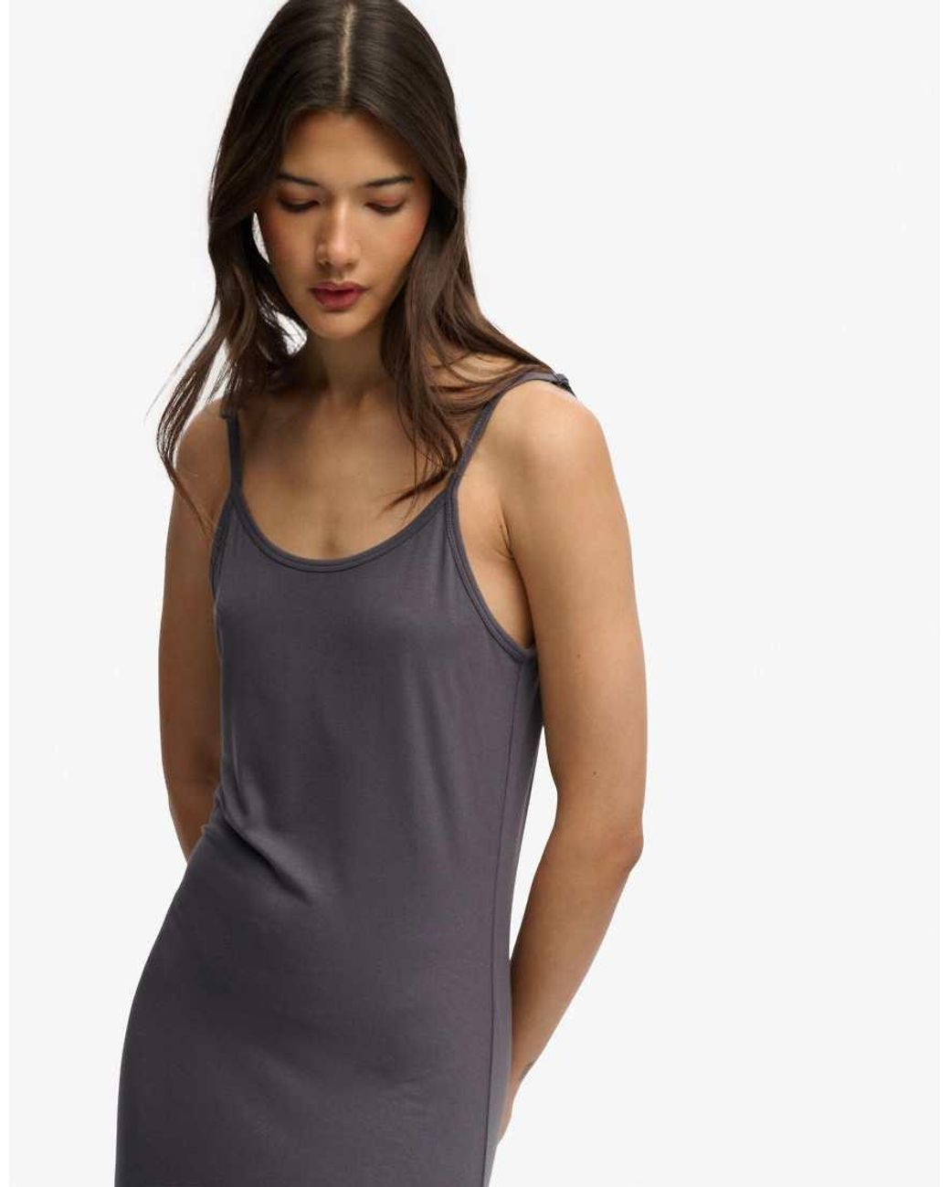 Superdry White Maxi Jersey Cami Dress