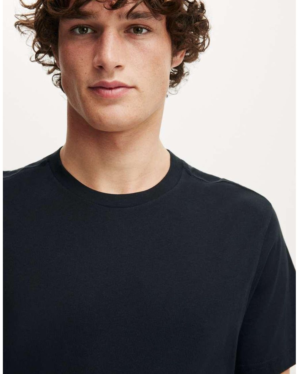 Cotton On Blue Fitted T-Shirt for men