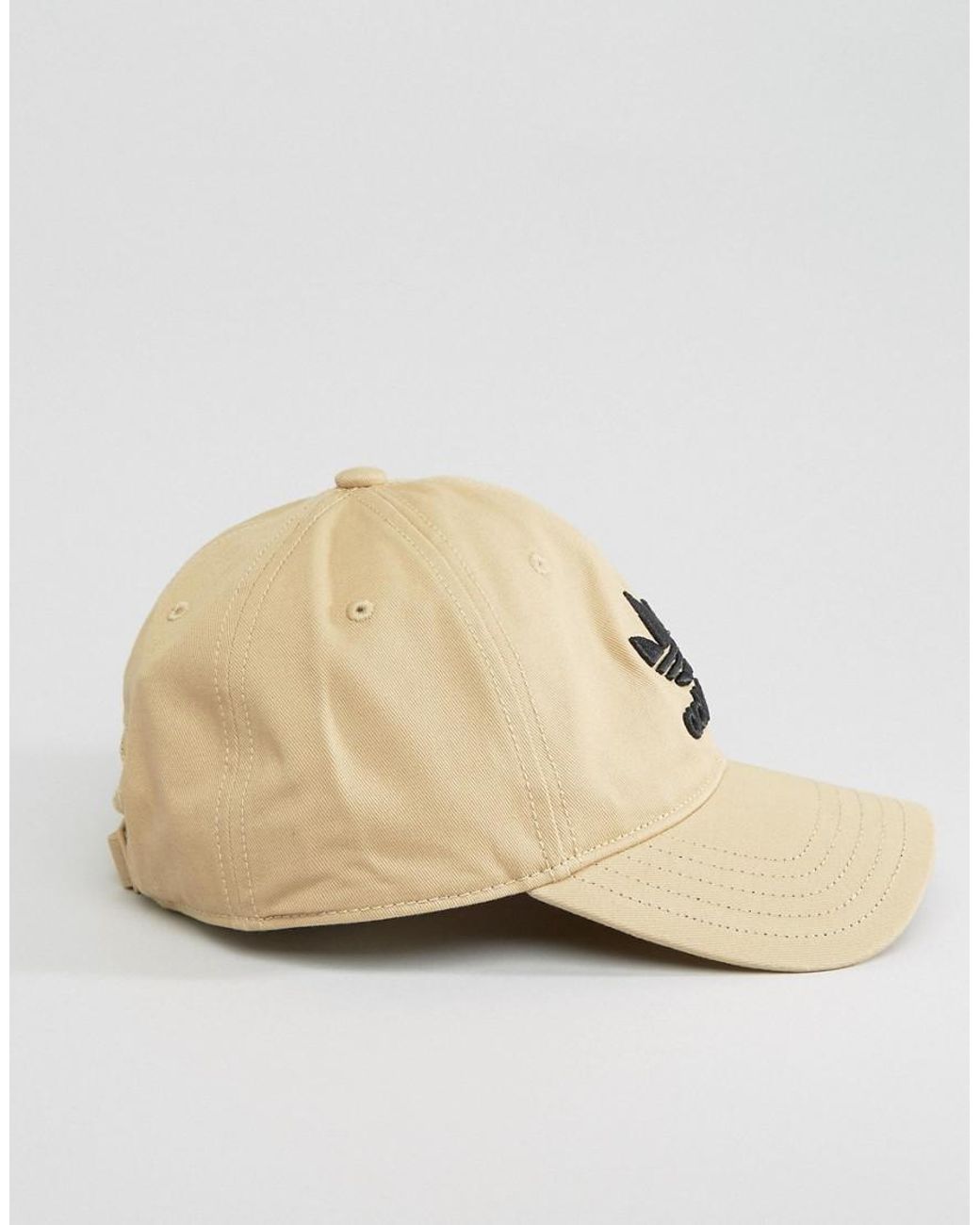 adidas Originals Trefoil Cap In Beige Cd8802 in Natural for Men | Lyst