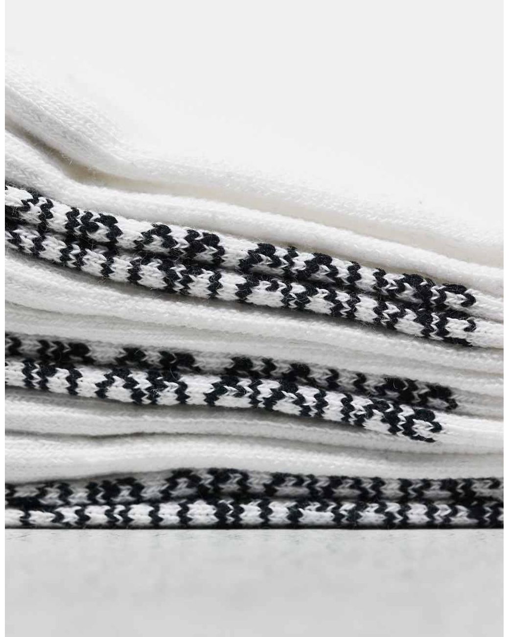 On Shoes White 3 Pack Logo Crew Socks for men