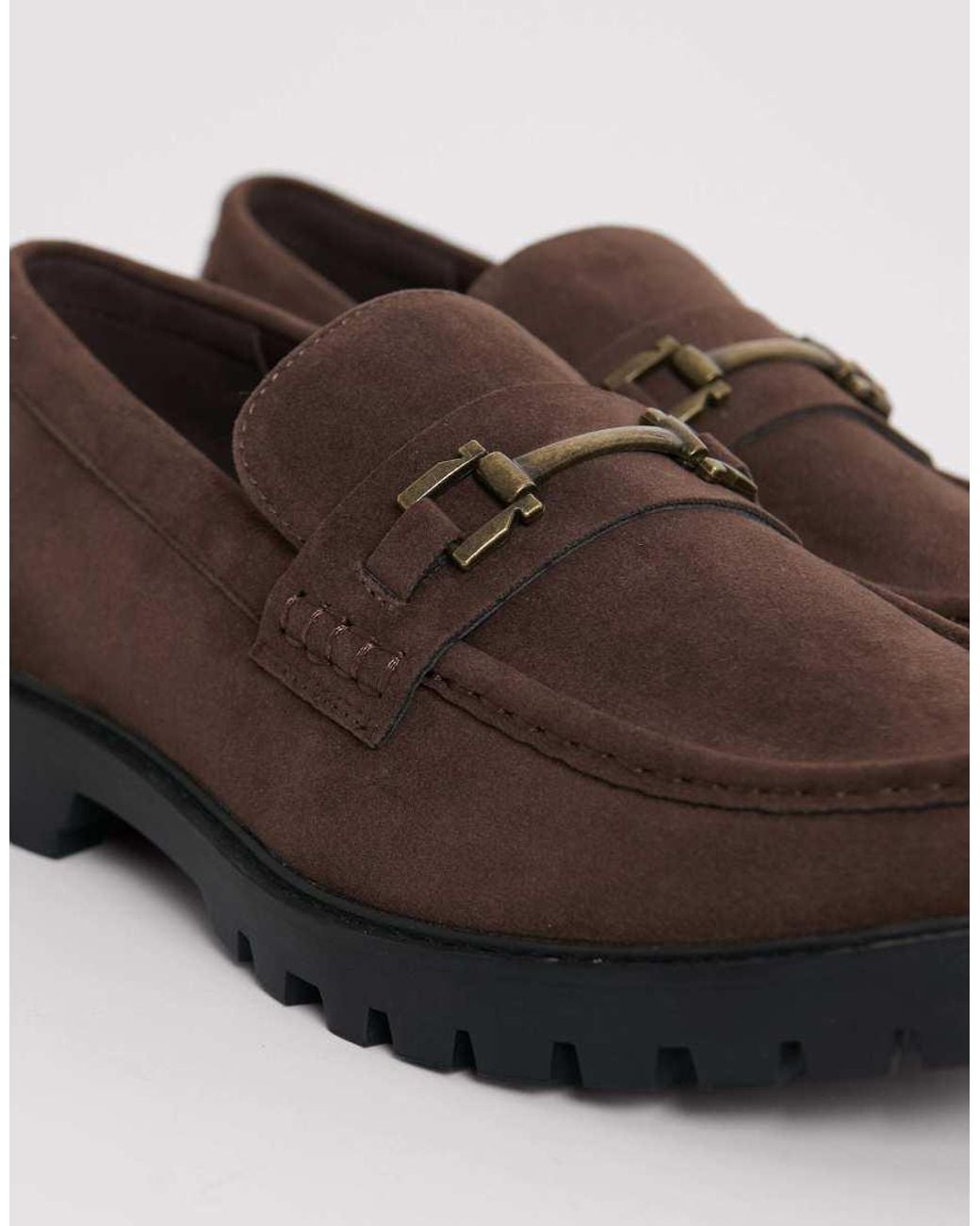 Threadbare Brown Faux Suede Slip On Loafer for men