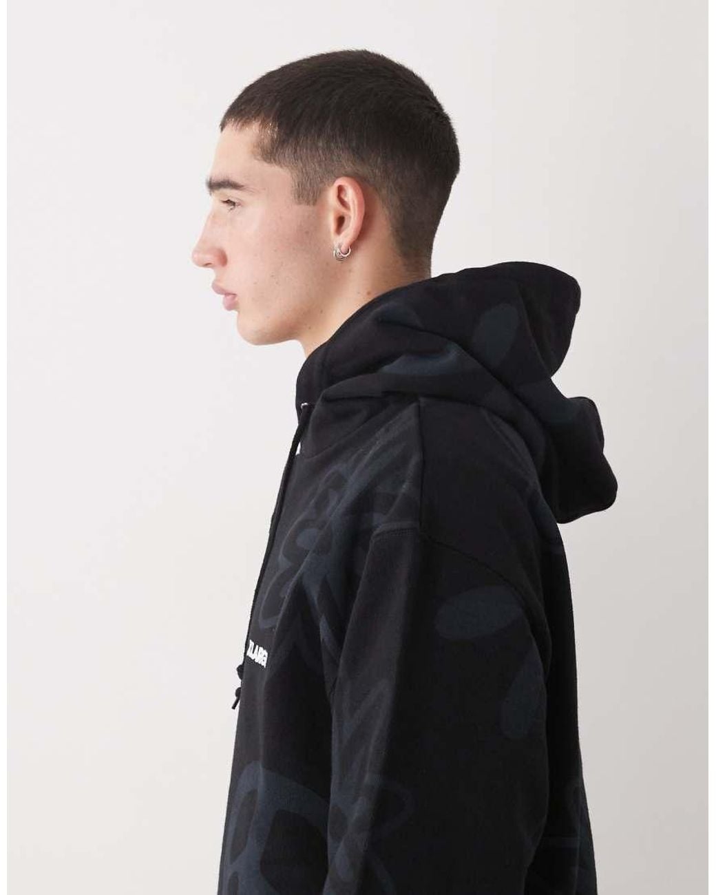 Xlarge Blue Peace Print Logo Hoodie Co-ord for men