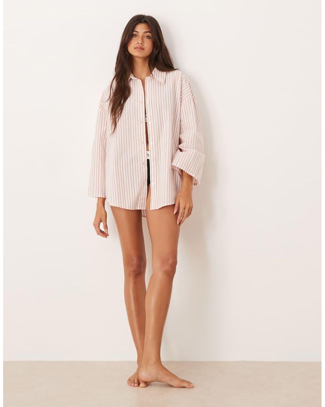 Calvin Klein Pink Relaxed Poplin Shirt