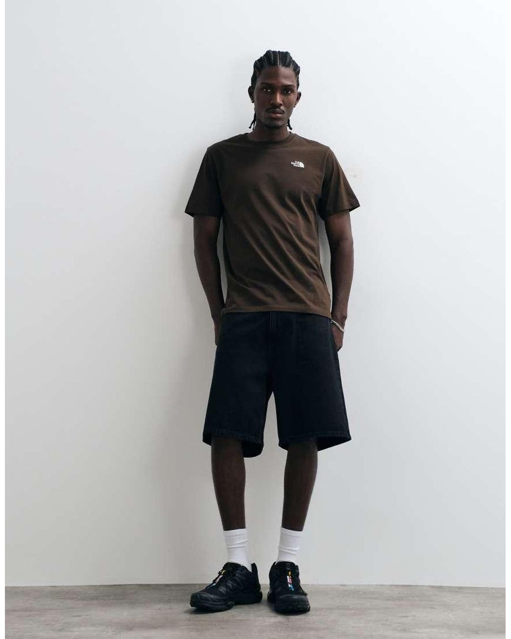 The North Face Black Evolution Simple Dome Short Sleeve T-Shirt for men