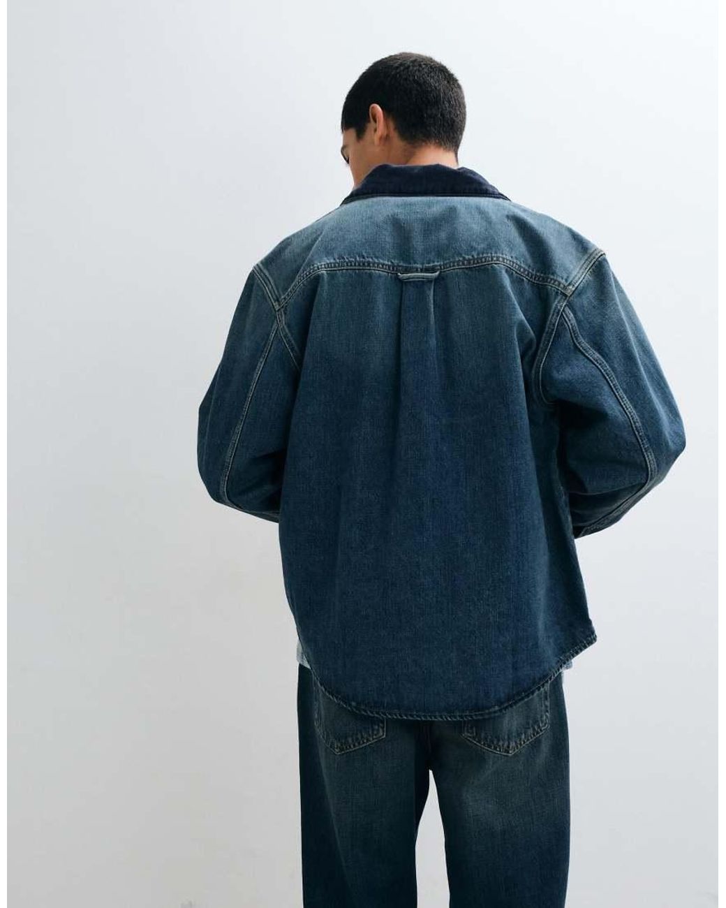 Carhartt Blue Oakland Denim Shirt Jacket for men