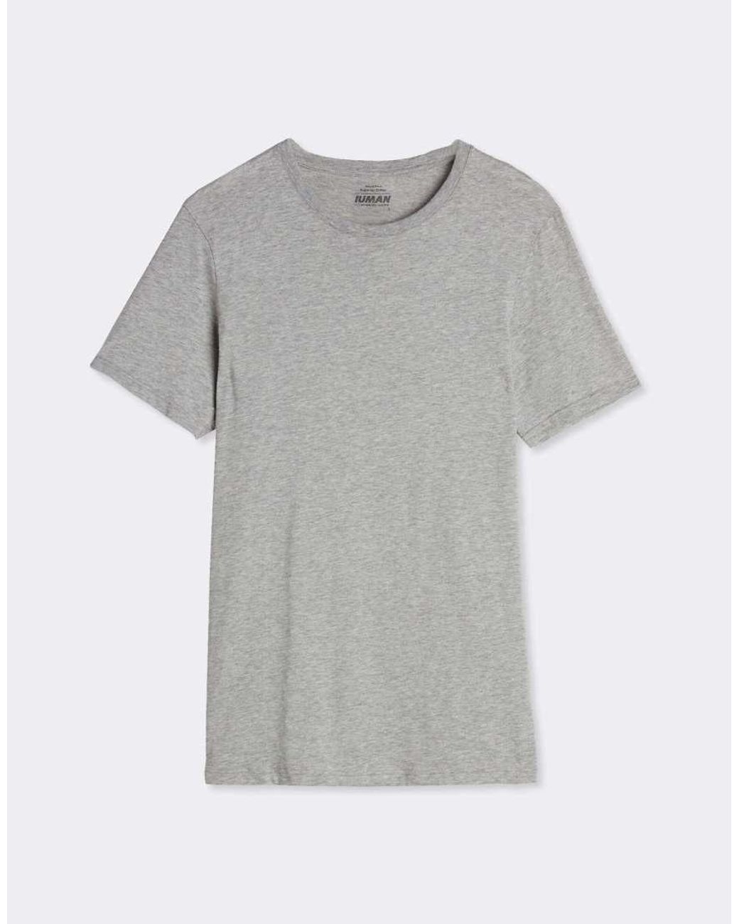 Intimissimi Gray Superior Cotton T-Shirt for men