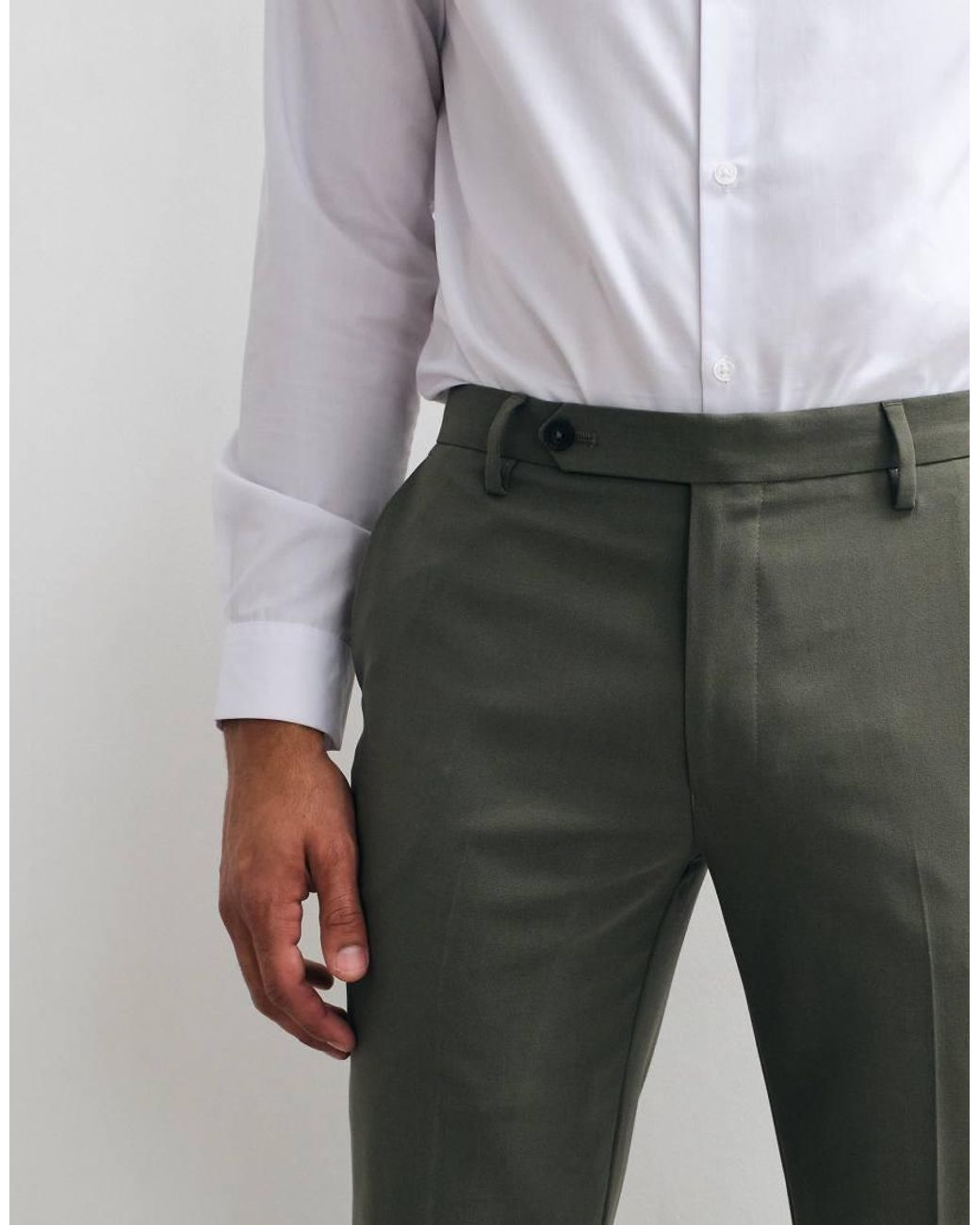 ASOS Green Slim Suit Trousers for men
