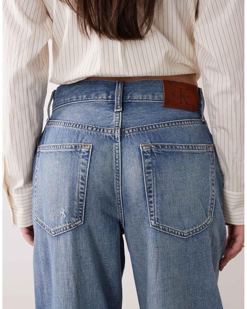 Calvin Klein Blue Wide Leg Jeans