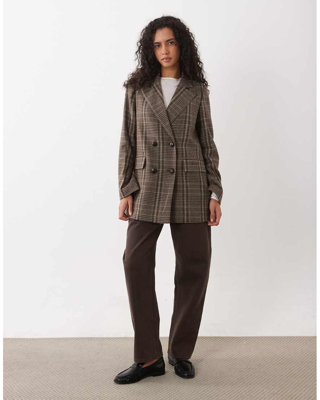 Barbour Brown Amryn Co-Ord Double Breasted Tailored Blazer