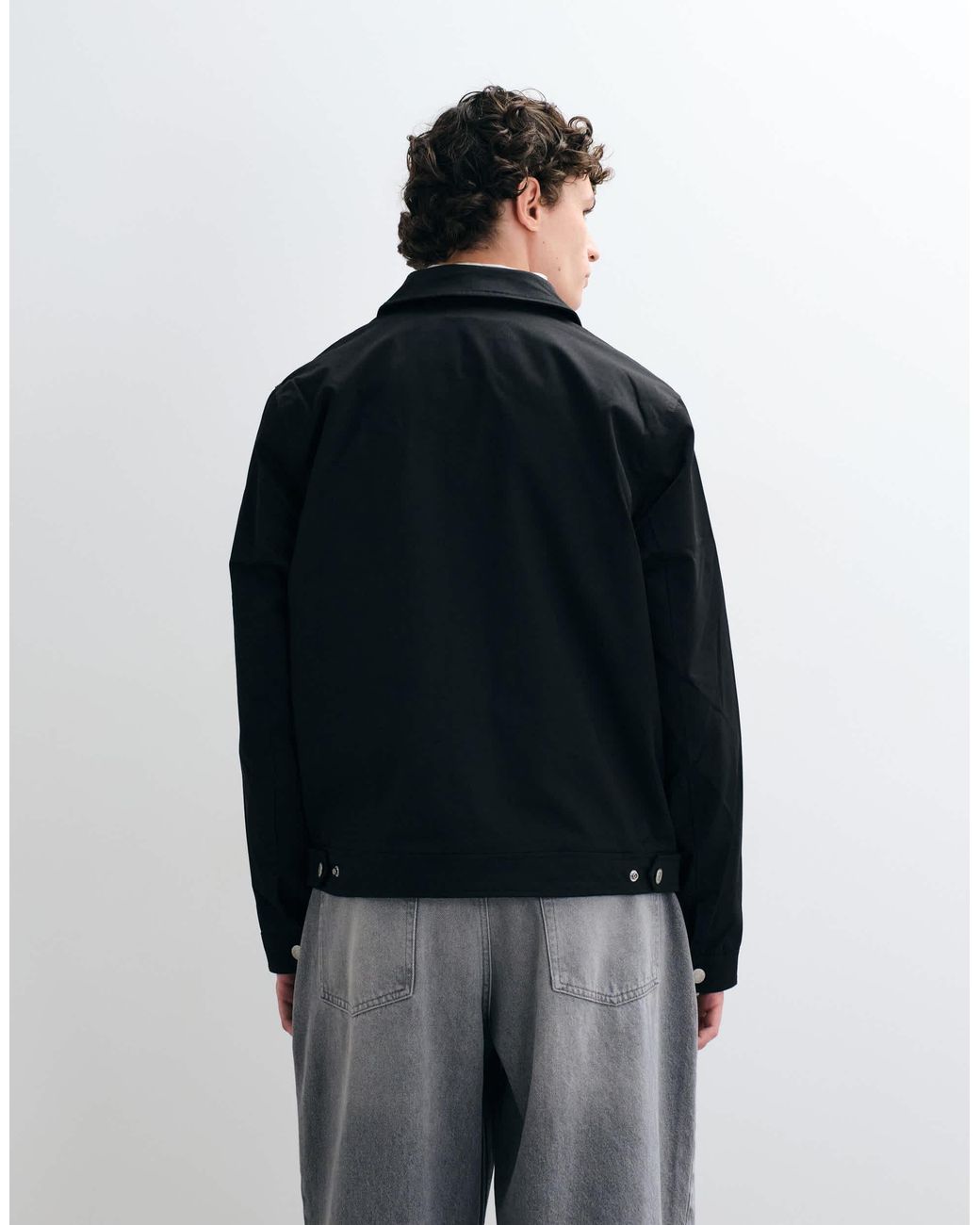 Jack & Jones Black Patch Worker Jacket for men