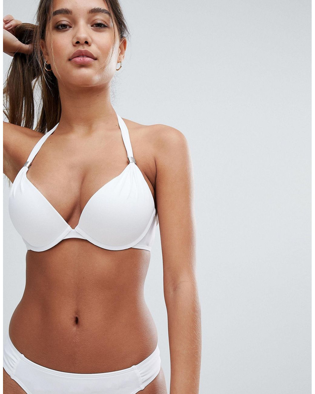 DORINA Super Push Up Bikini Top in White | Lyst