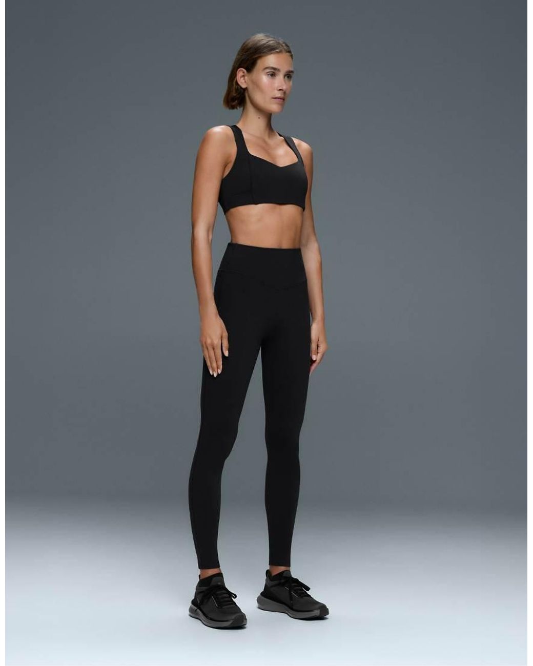 Oysho Black Evermore 65Cm High Rise Ankle-Length Leggings