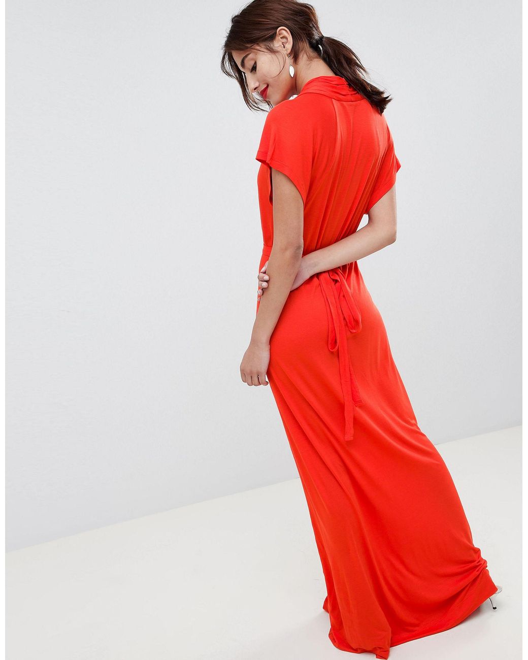 french connection orange dress
