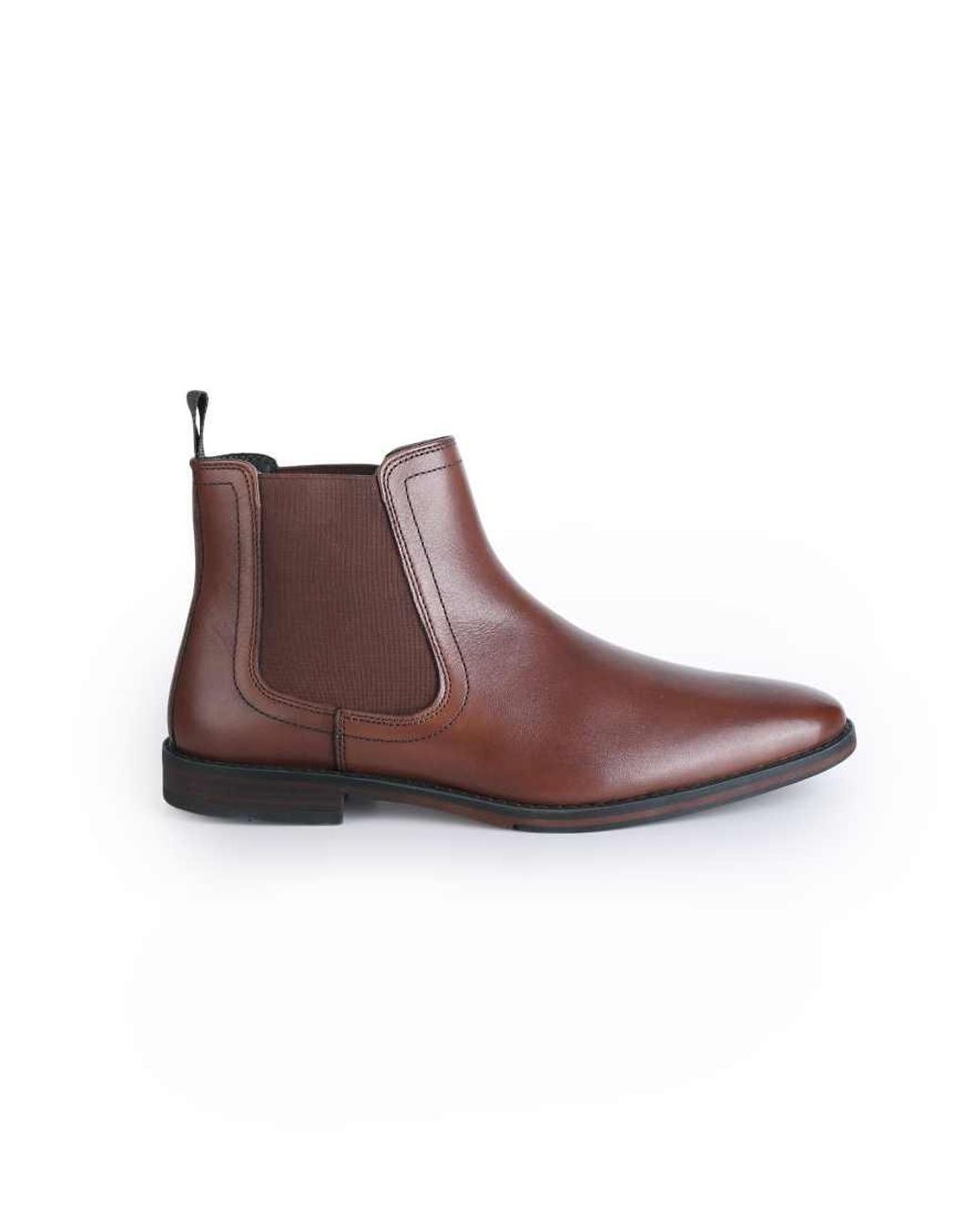 Thomas Crick Brown Griffin Leather Chelsea Boot for men