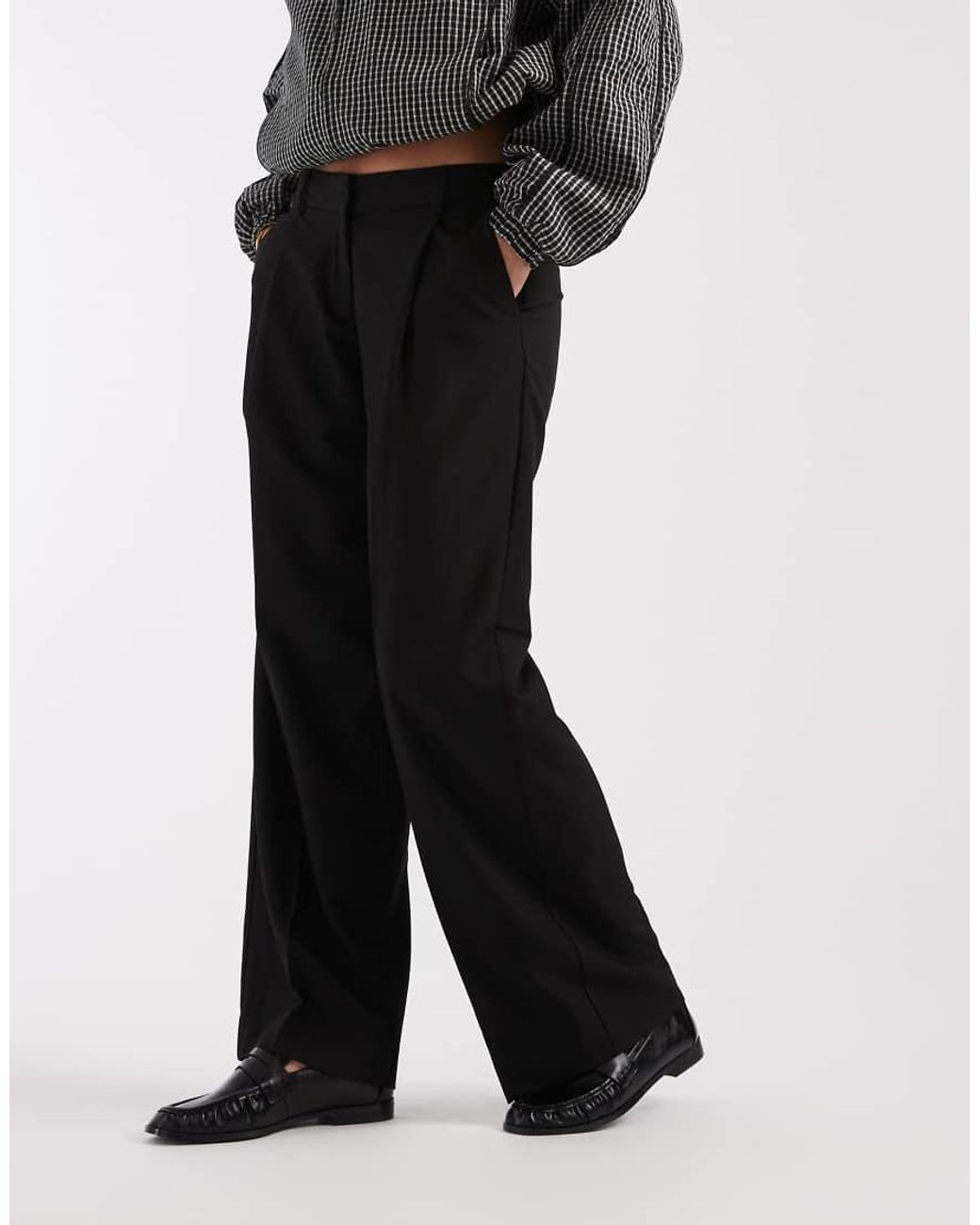 JJXX Black Low Rise Wide Leg Trousers