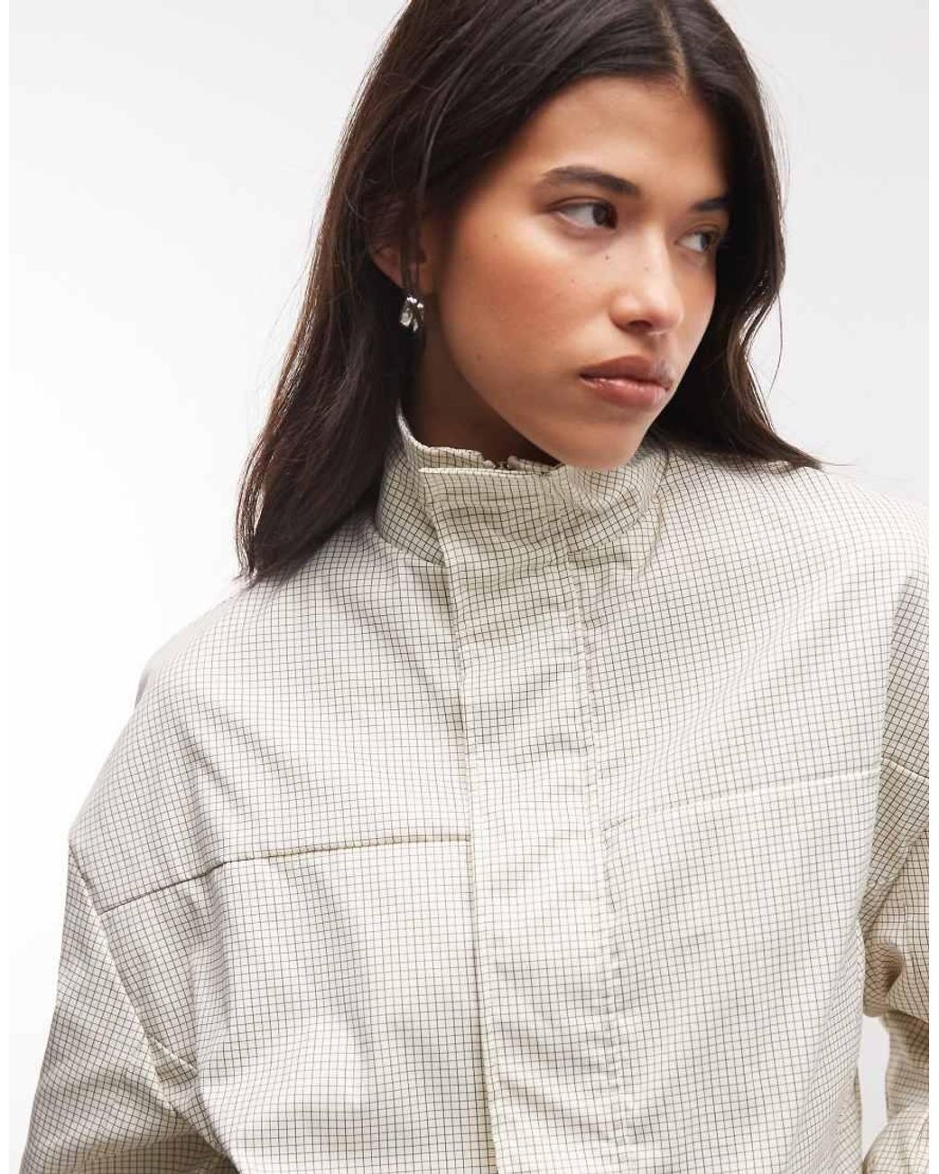 Liquor N Poker Natural Funnel Neck Zip Through Jacket