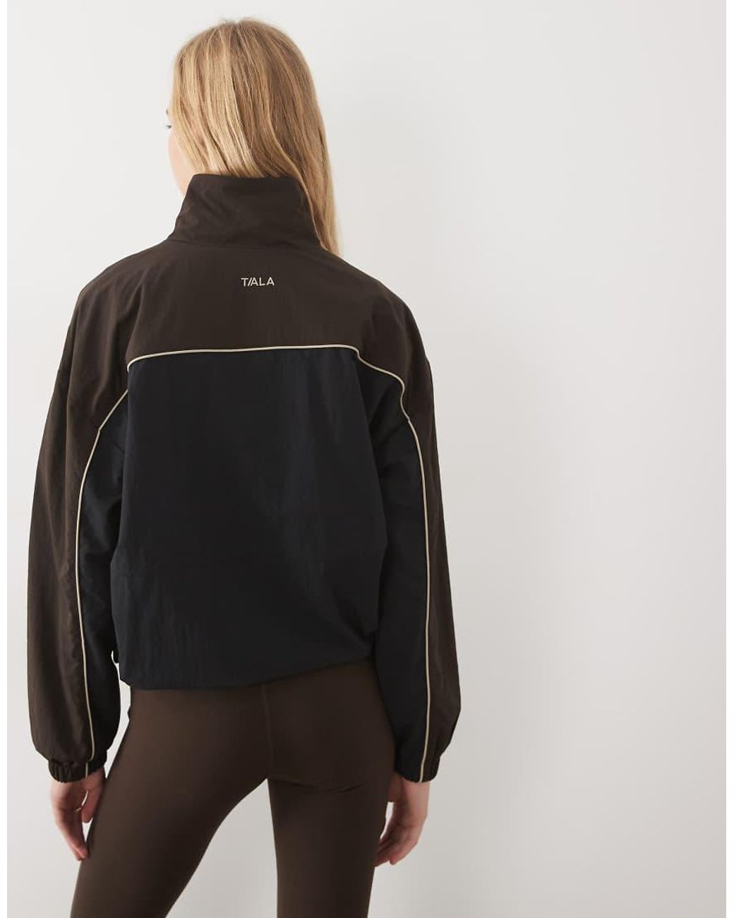 Tala Black Multiway Contrast Windbreaker