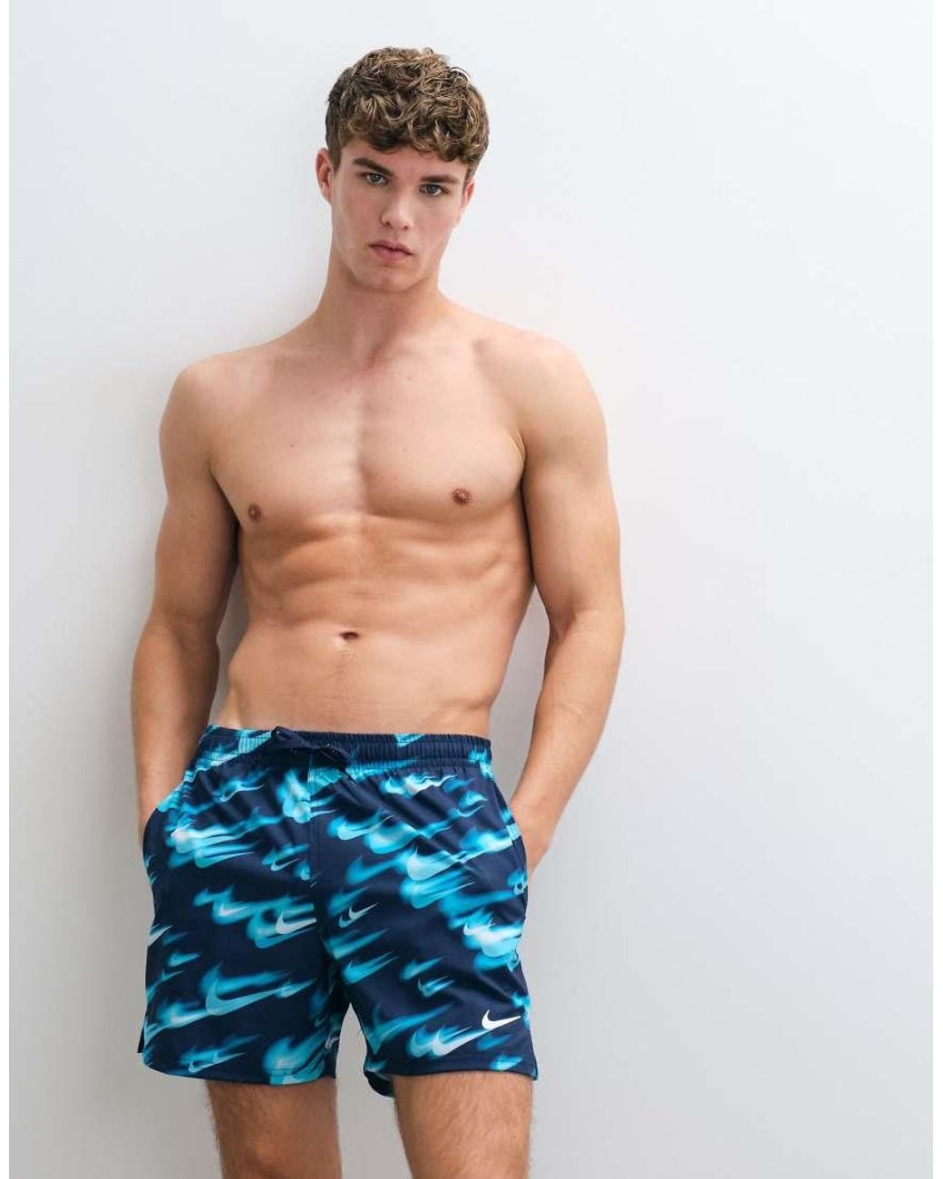 Nike Blue Nike Swim 5"" Volley Short for men