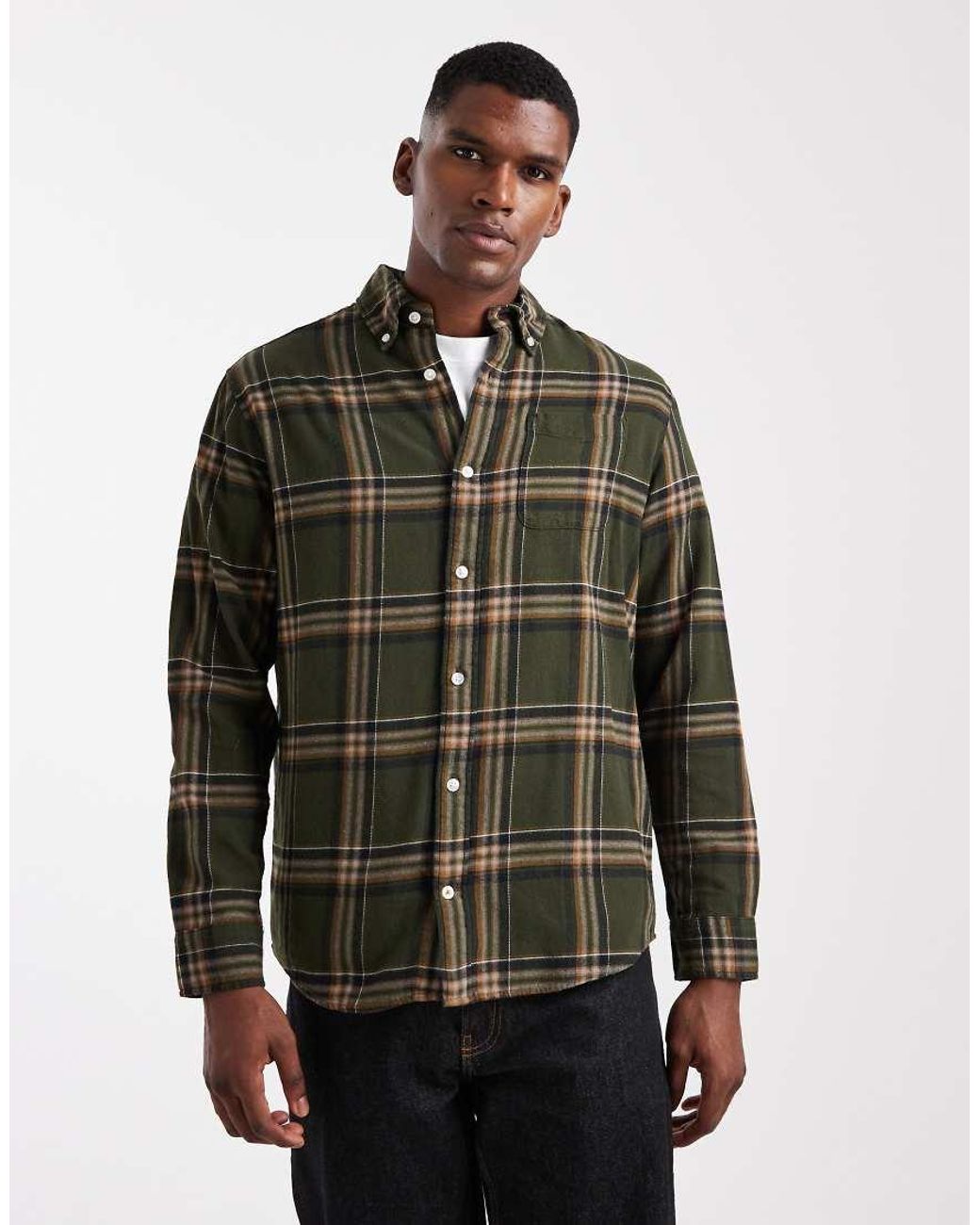 Jack & Jones Green Check Shirt for men