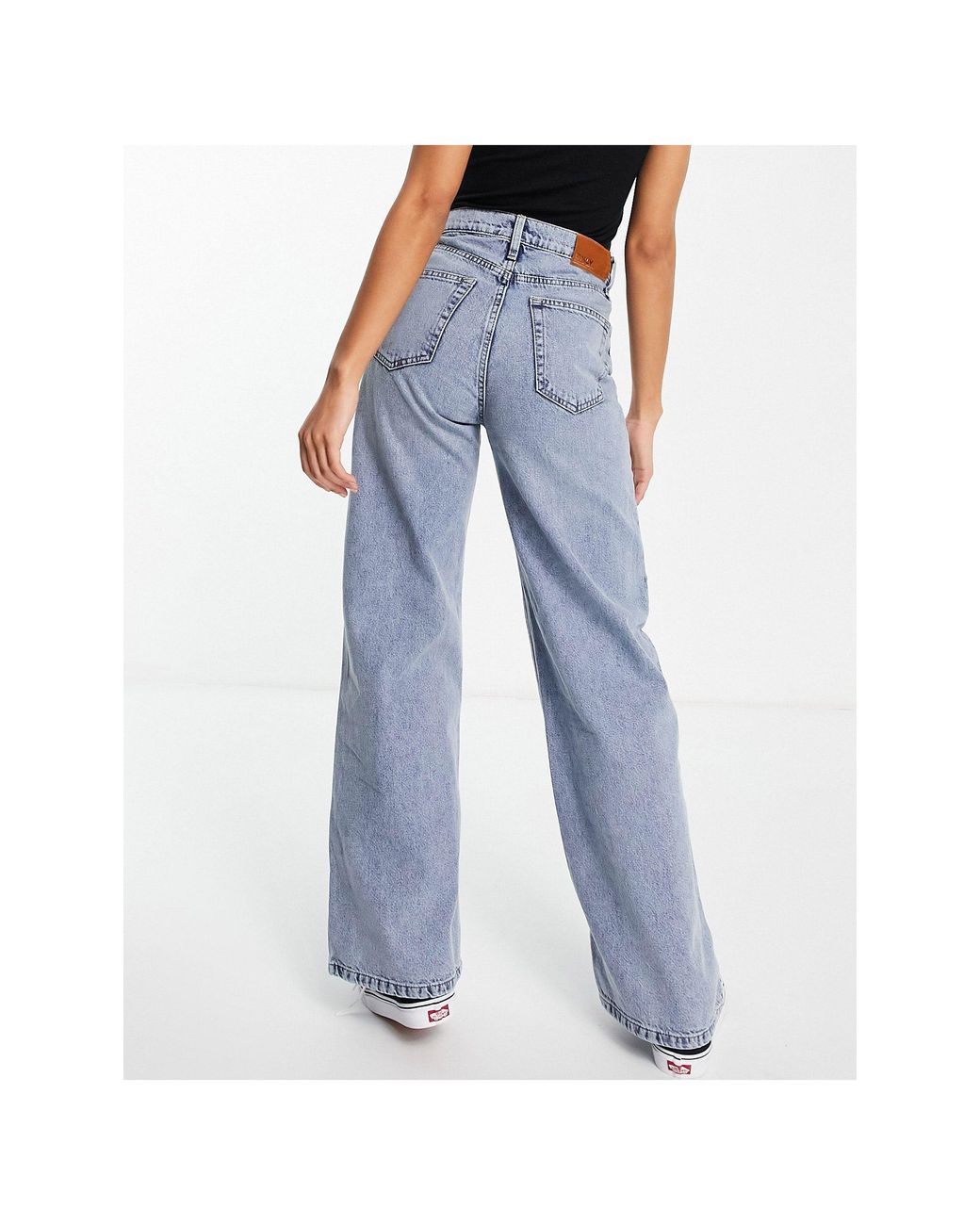 ONLY Hope High Waisted Wide Leg Jeans in Blue | Lyst