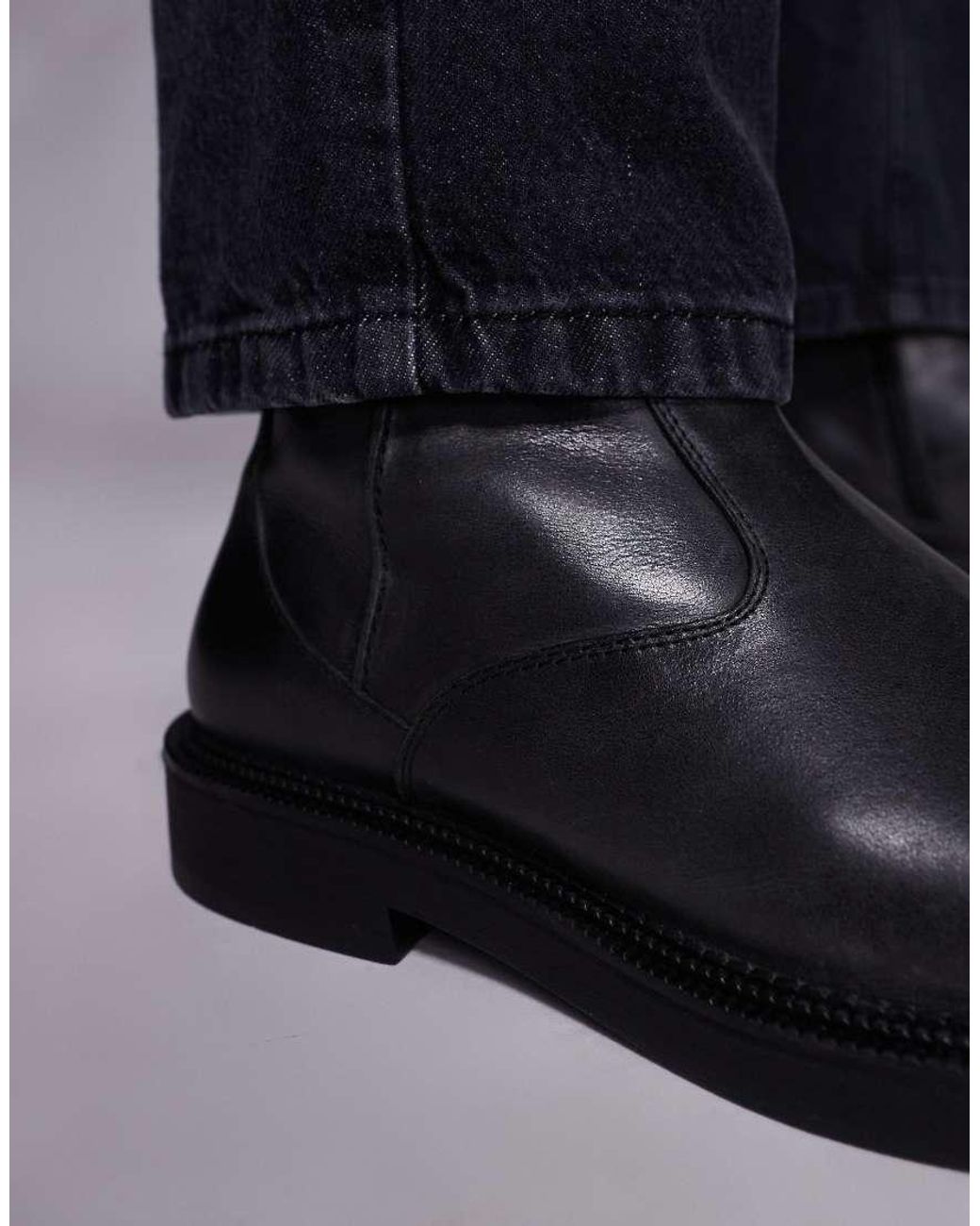 ASOS Black Chelsea Boot for men