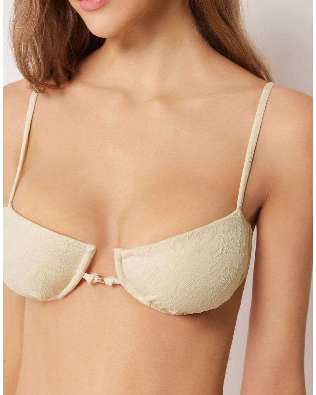Calzedonia Natural Balconette Bikini Top Wild Jungle