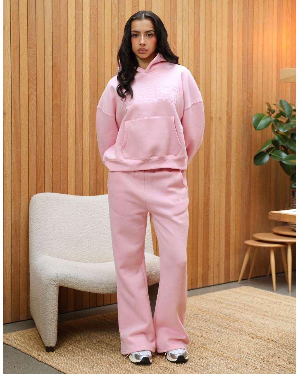 SIMMI Pink X Mia Khan Sport Flared Joggers