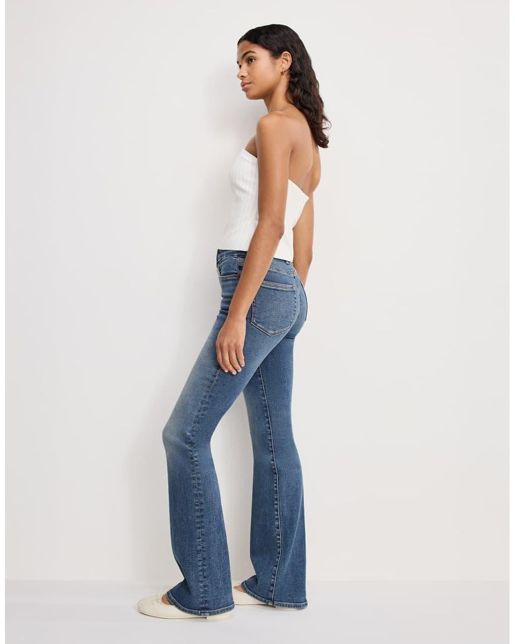 GOOD AMERICAN Blue Good Standard Bootcut Jeans