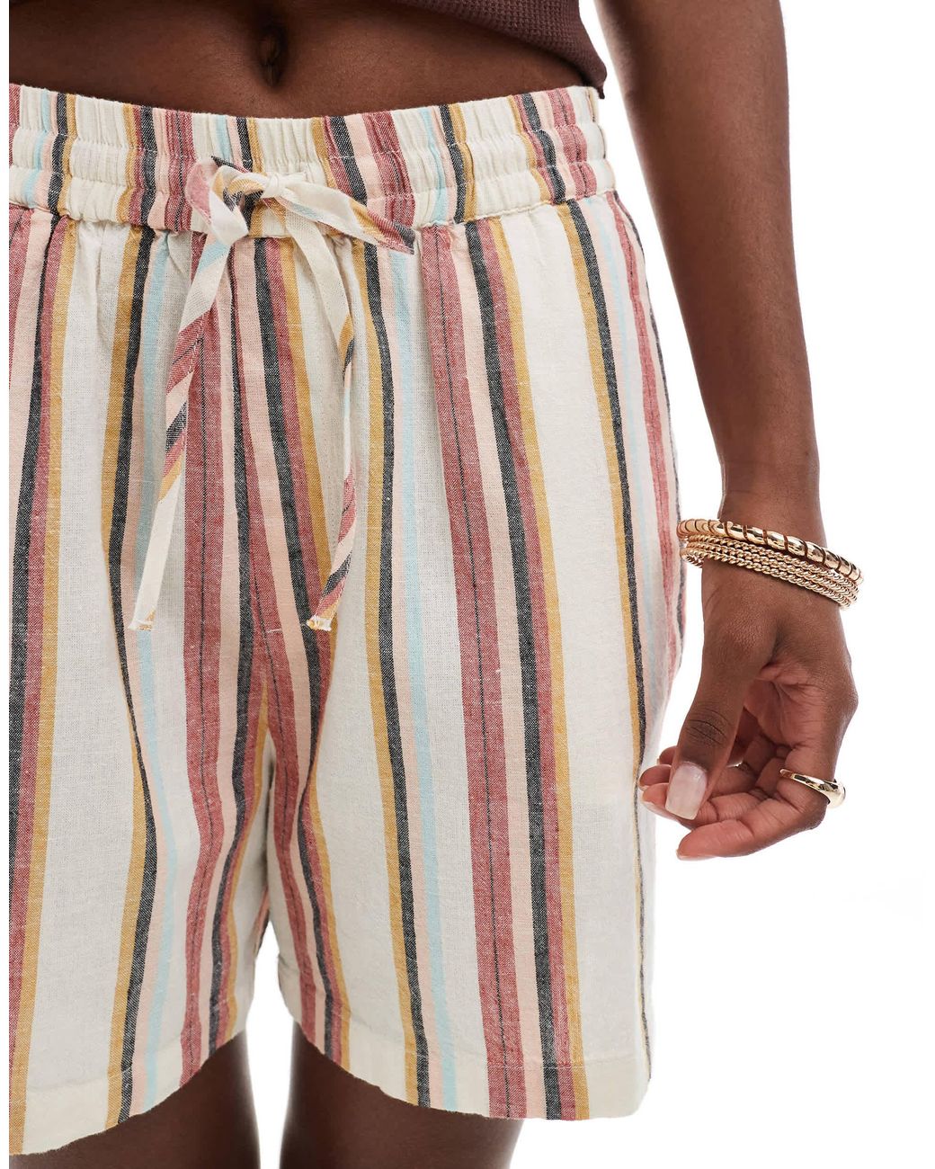 Object Black Drawstring Shorts