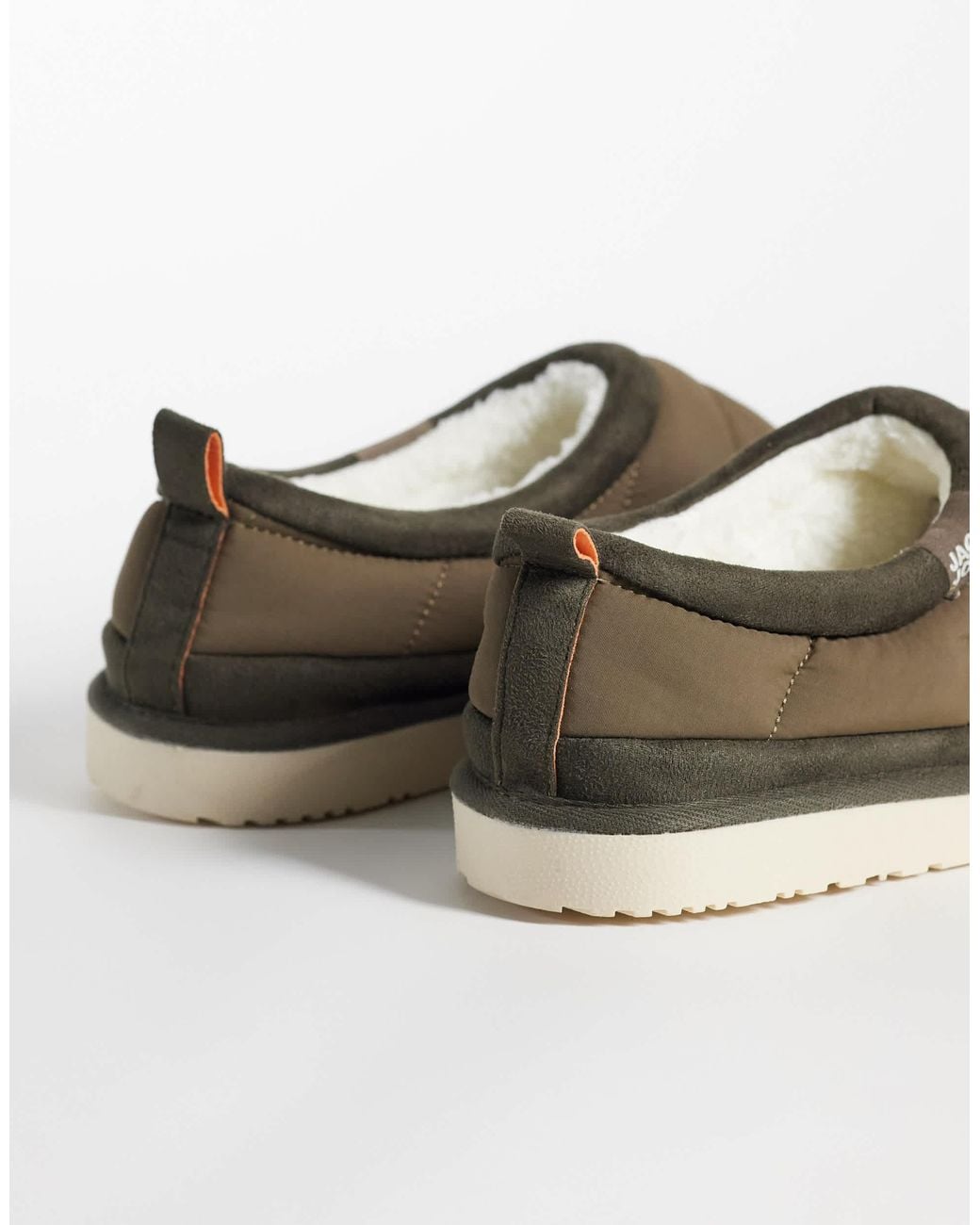 Jack & Jones Brown Puff Mule Slipper for men