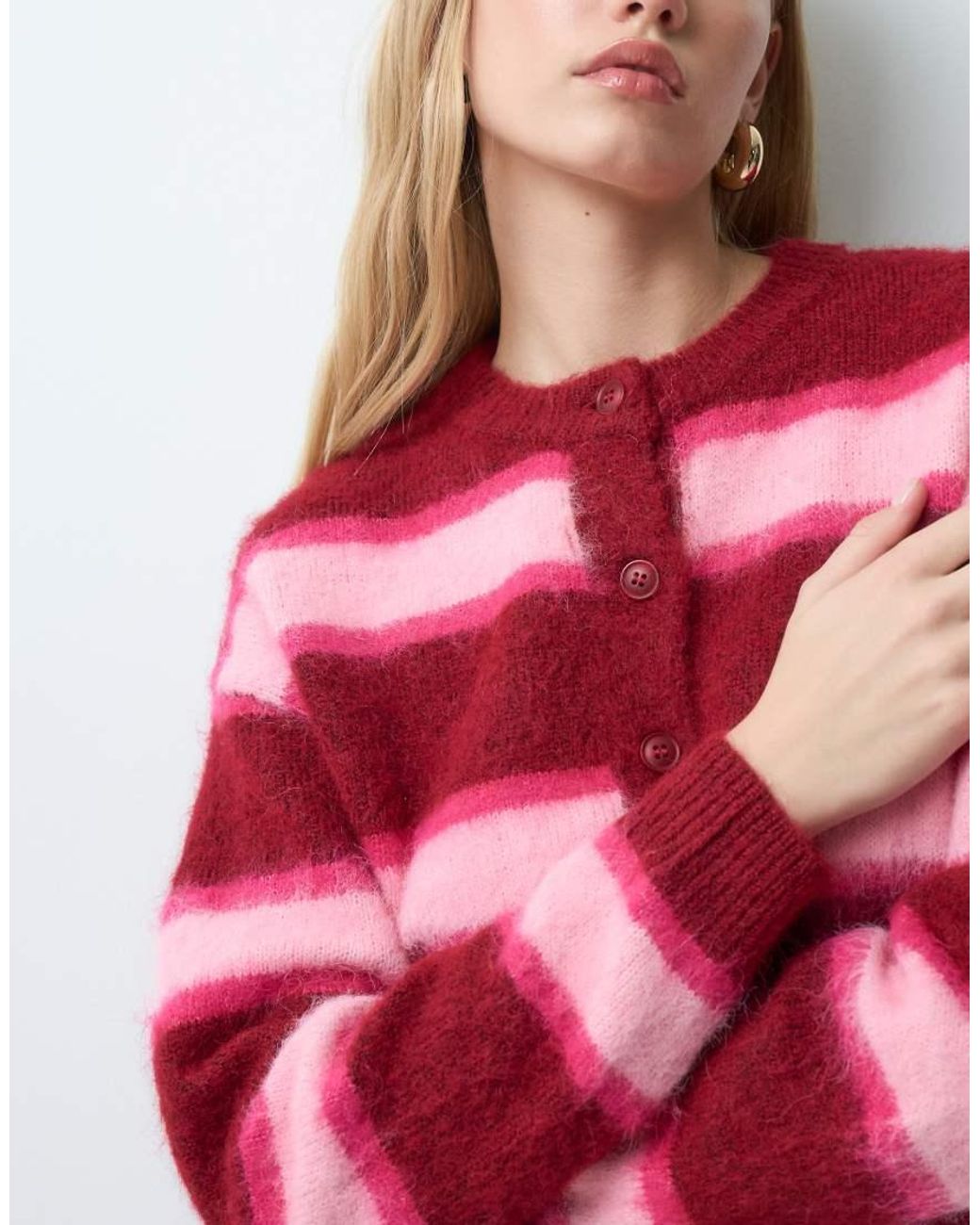 Cardigan di Threadbare in Red