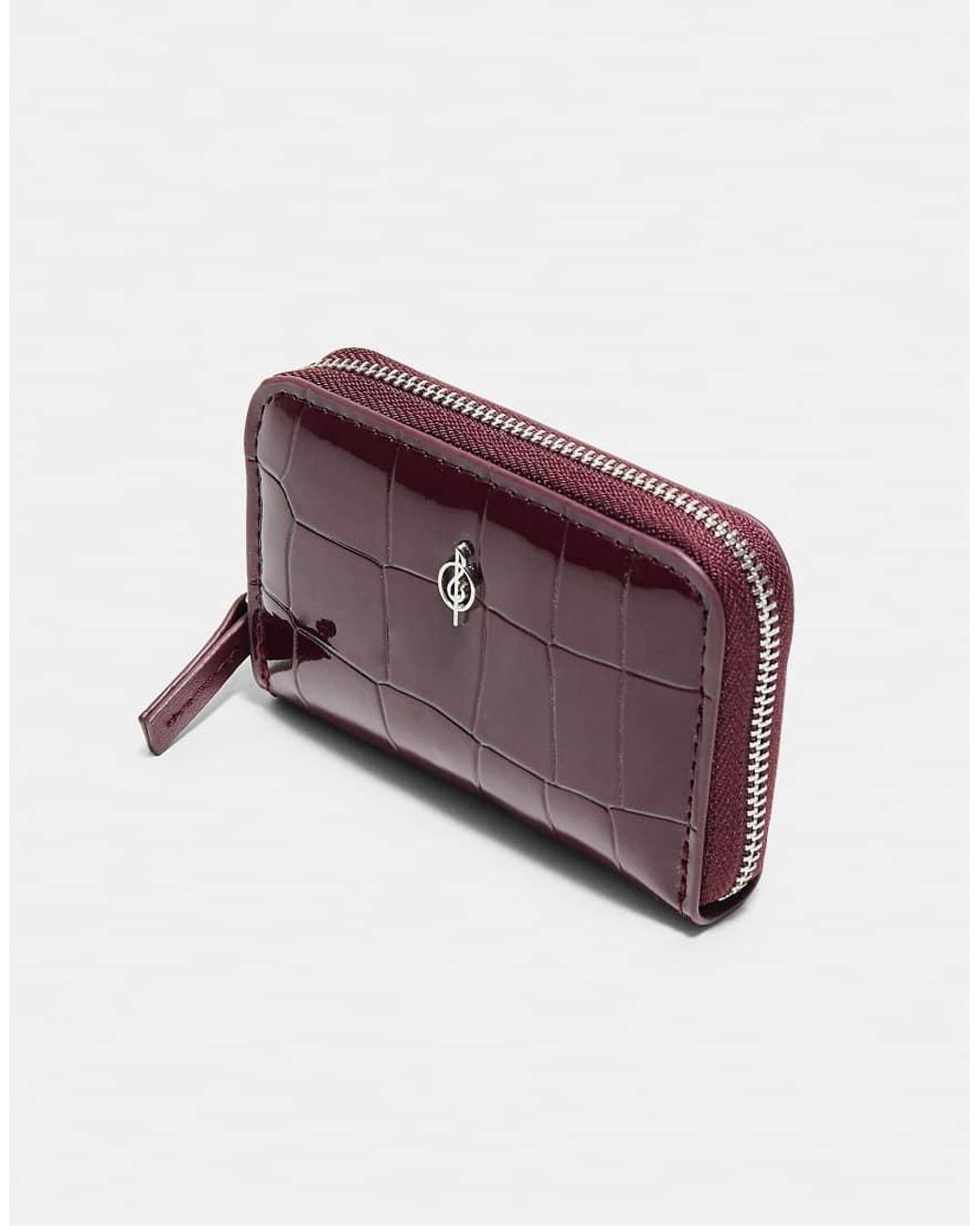 Stradivarius White Zipped Purse