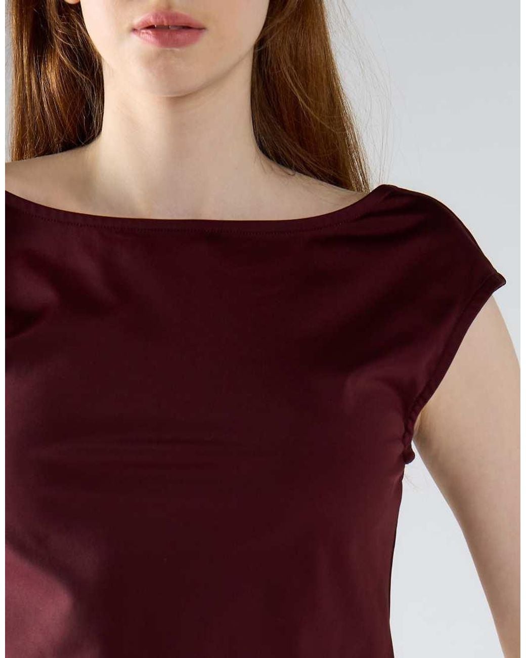 Glamorous White Open Square Back Cap-Sleeve Top