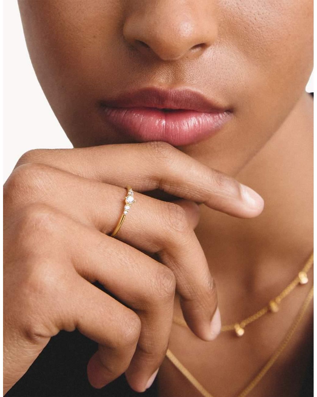 Thomas Sabo Natural Ring With White Zirconia