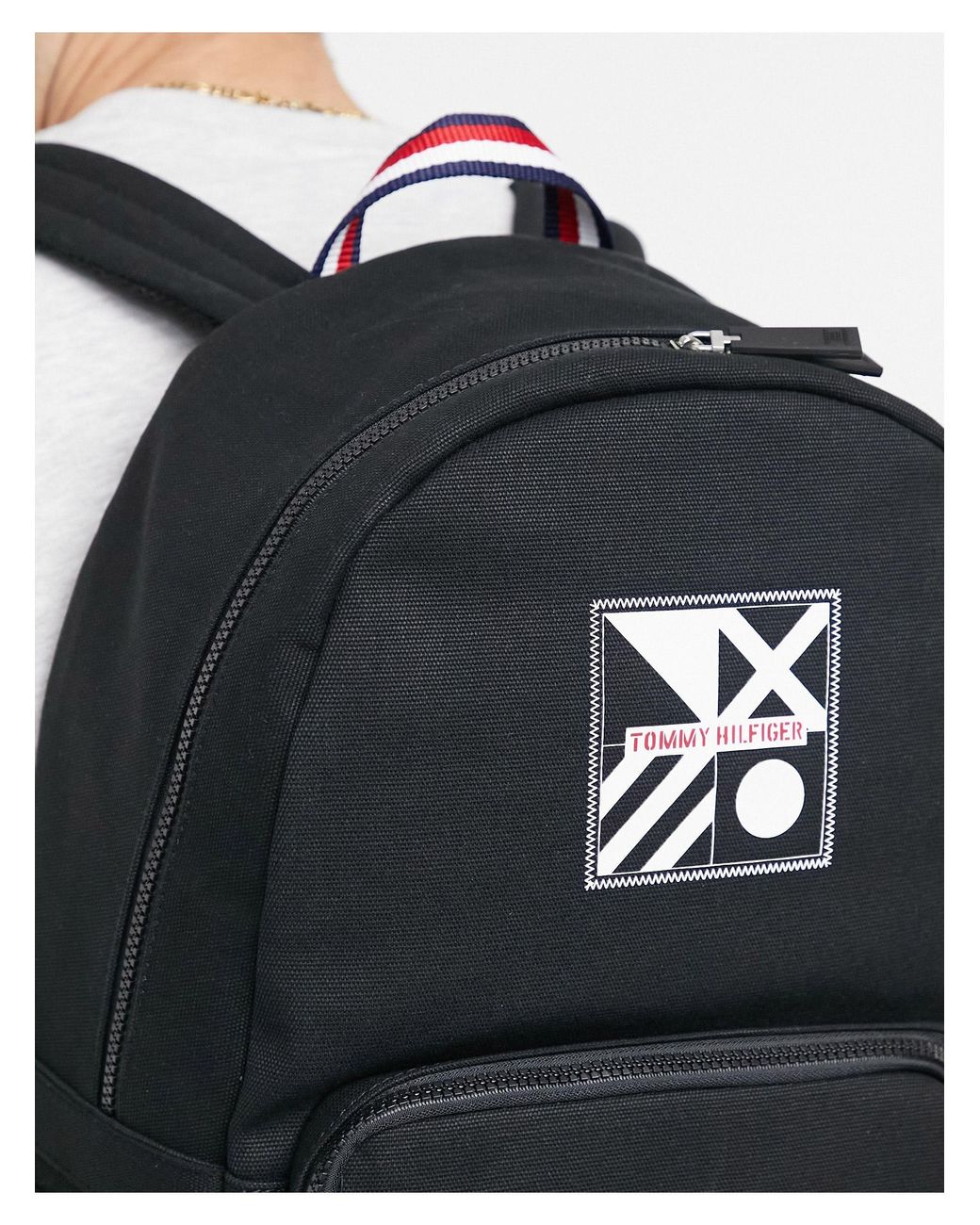 tommy hilfiger canvas backpack