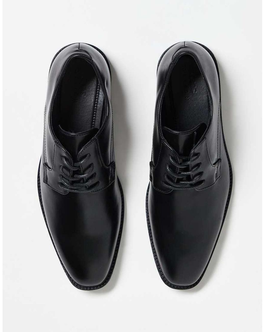 ASOS Black Smart Lace Up Derby Shoes for men