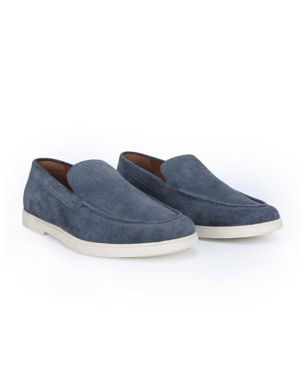 Thomas Crick Black 'Faldo' Suede Leather Slip-On Casual Loafer Shoes for men