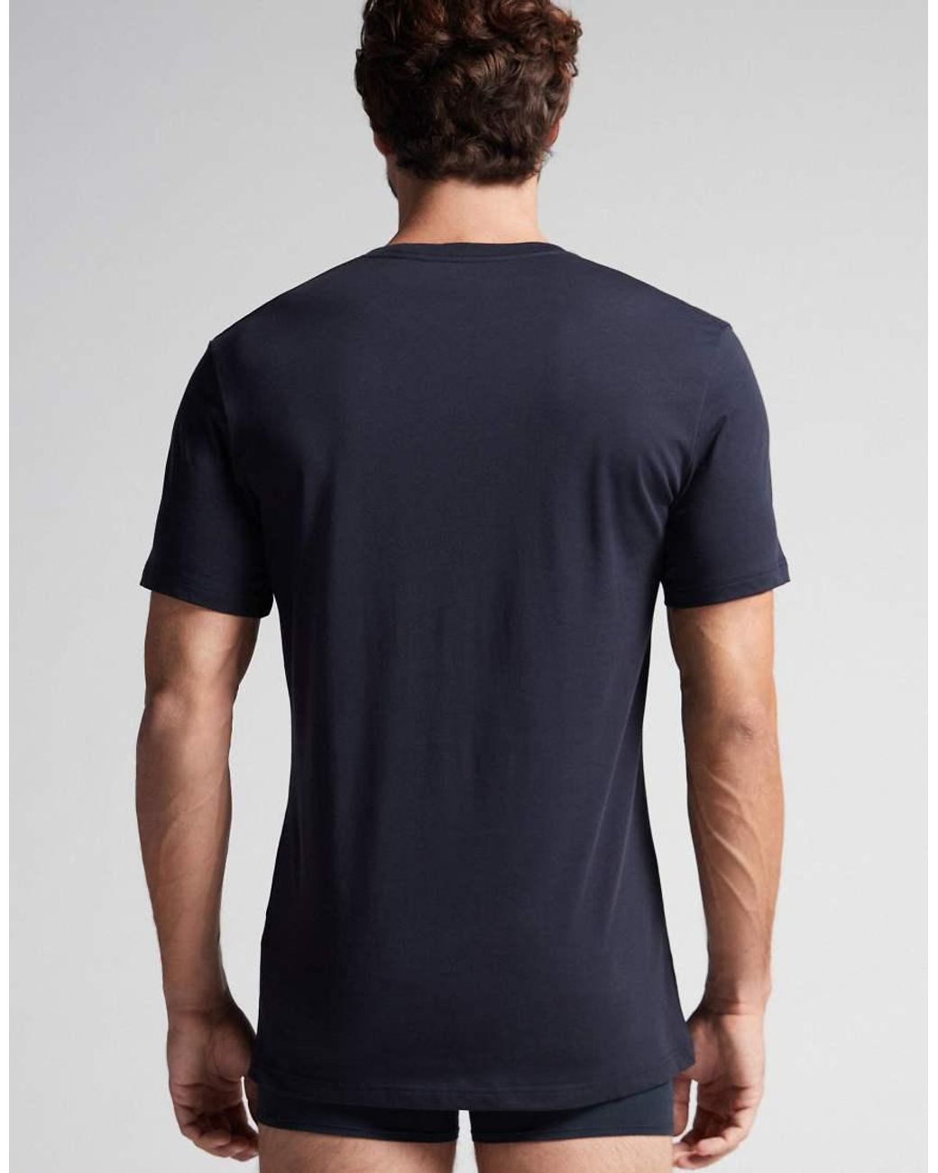 Intimissimi Blue Superior Cotton T-Shirt for men