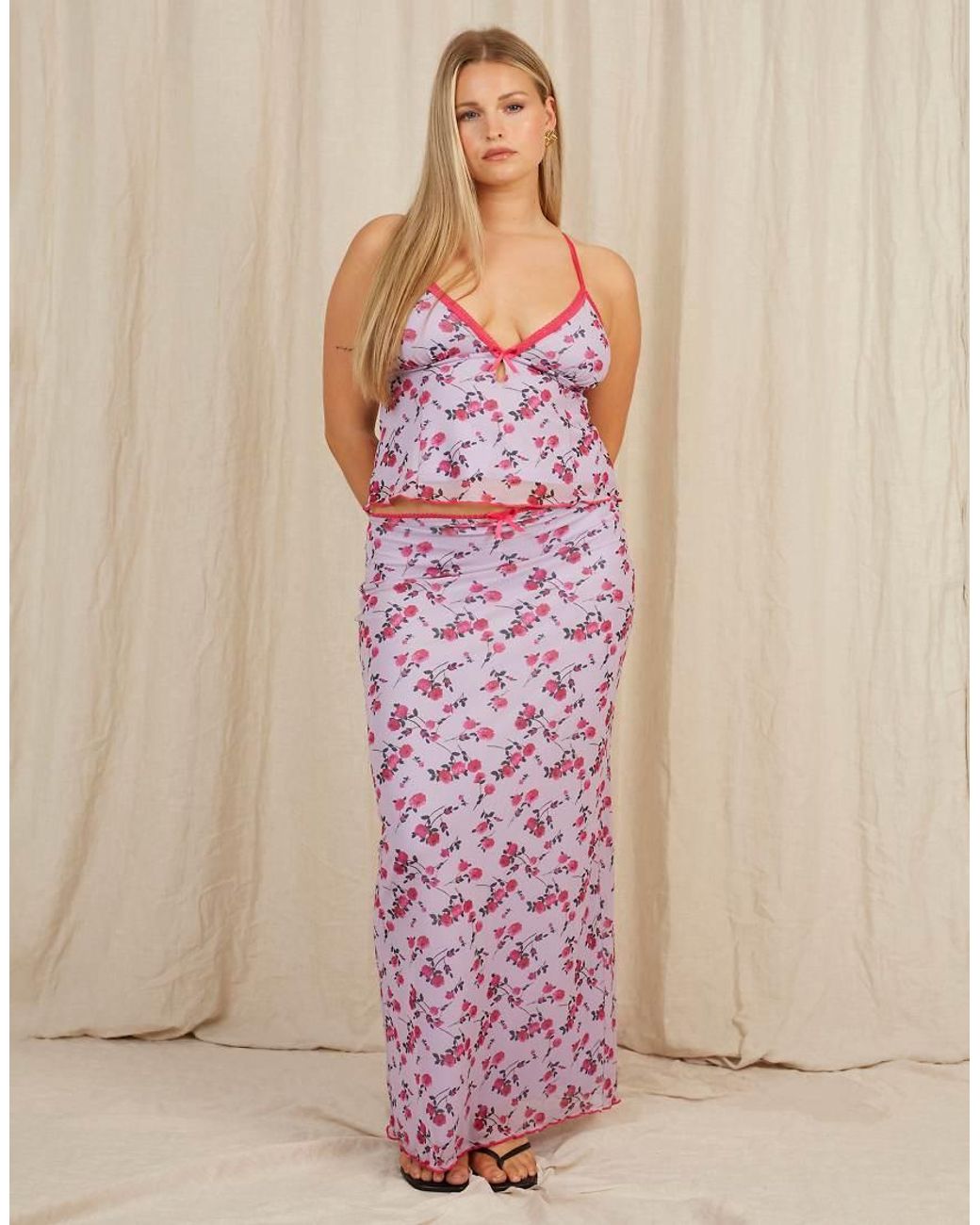 Going Somewhere Pink Mesh Stretch Maxi Skirt