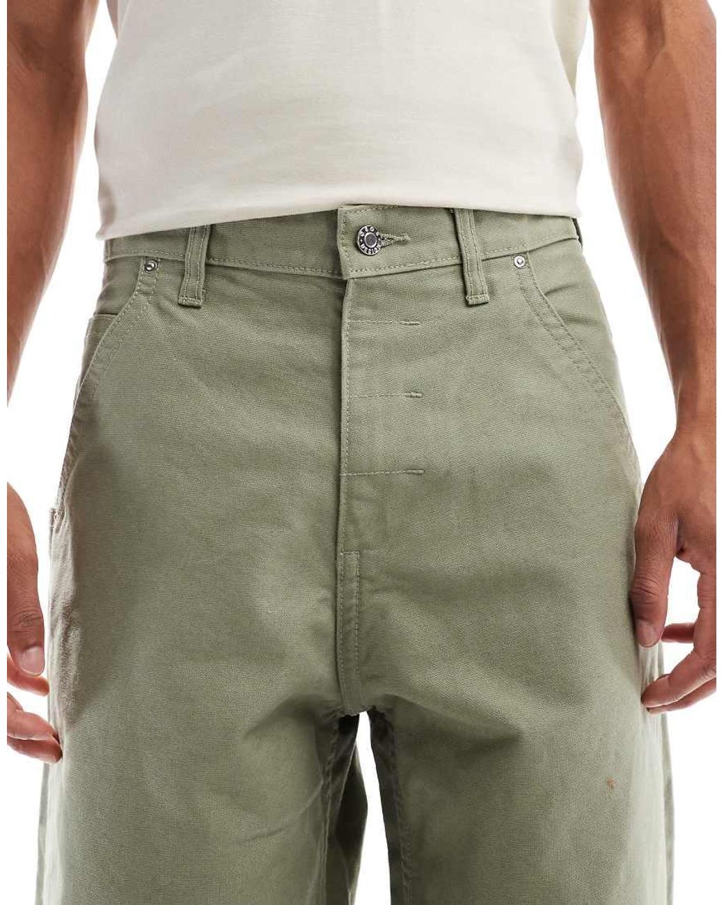 ASOS Green Loose Cargo Trousers for men