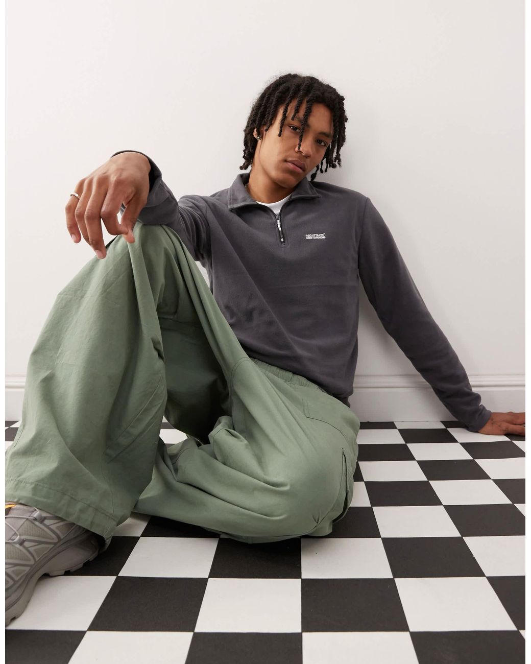 Polaire Homme Regatta Thompson Demi-zip, Vert Néphrite, Légère, En Polyester, Neuve Avec étiquettes
