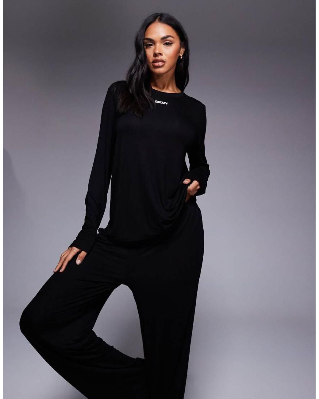 DKNY Blue Top And Pant Sleep Set