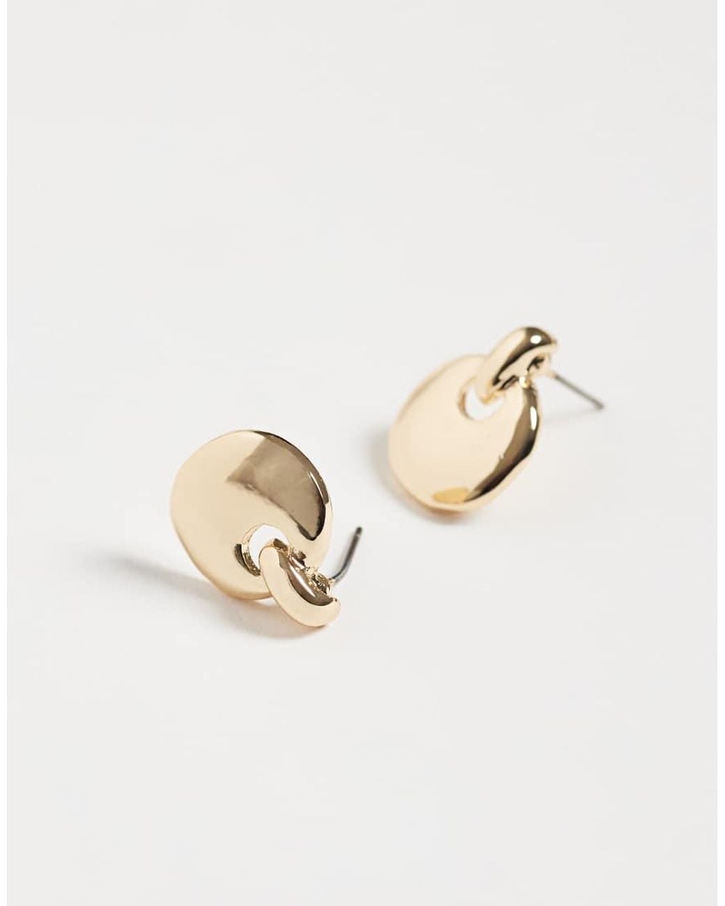 Reclaimed Vintage White Classic Mini Knocker Earrings