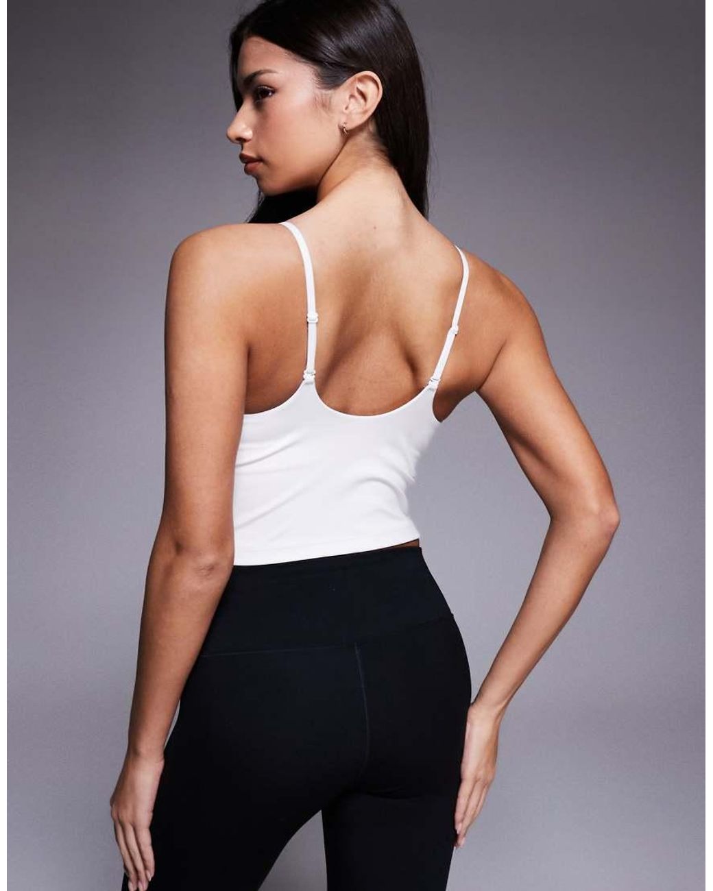 Nike Gray Nike One Training Dri-Fit Bra Tank Top