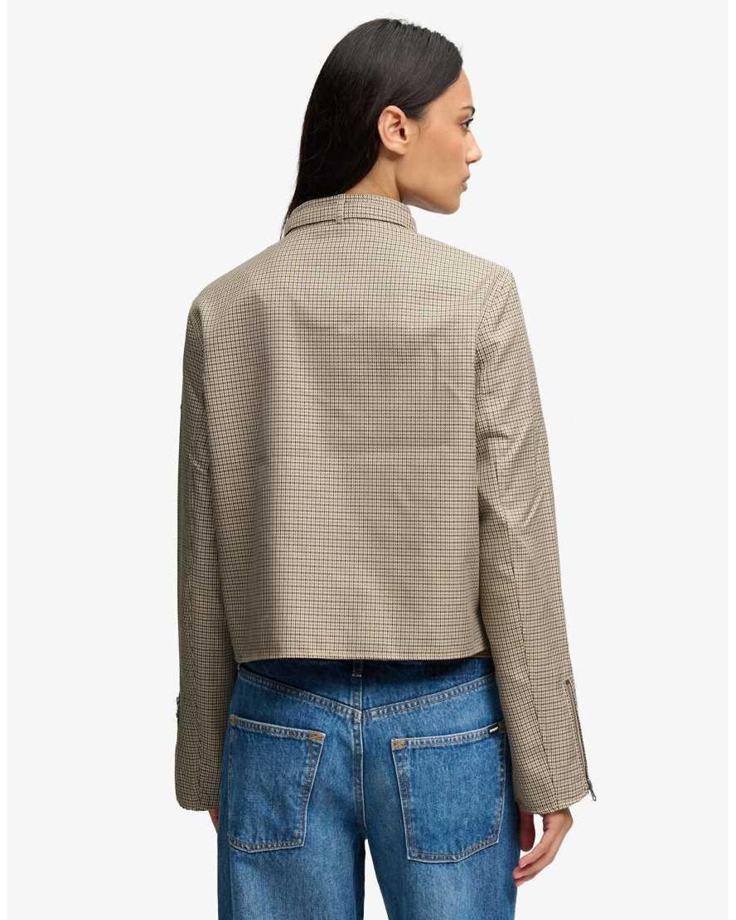 Superdry Natural Moto Check Jacket