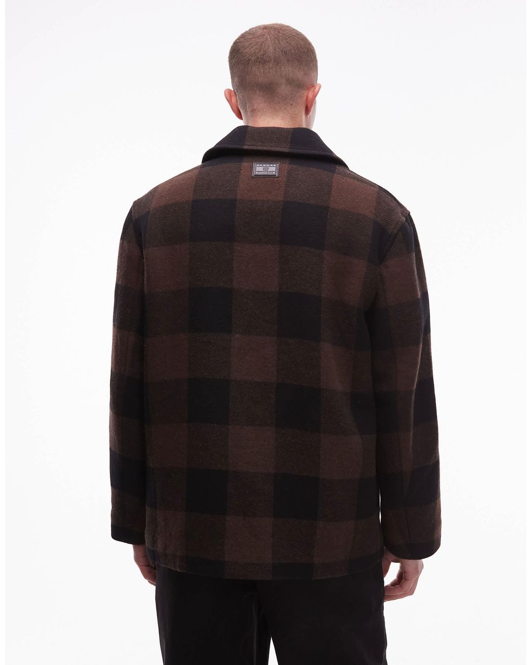 Tommy Hilfiger Black Short Wool Jacket for men